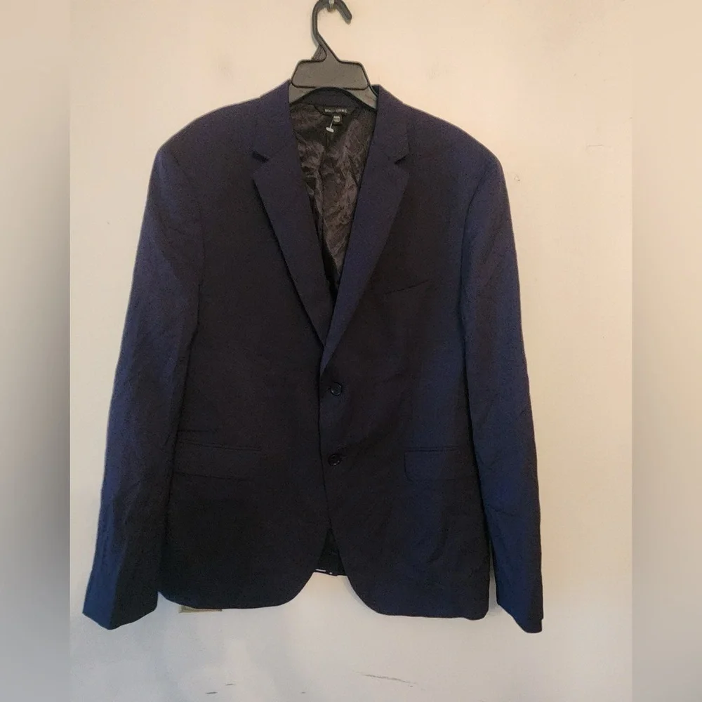 Banana Republic extra slim fit navy blue 2 button Blazer jacket size 46 R